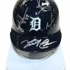 Sports-Autographs Detroit Tigers 2016 Team Signed Autographed Mini Batting Helmet Authenticated Ink COA Cabrera Castellanos Kinsler