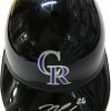 Sports-Autographs Nolan Arenado Colorado Rockies Signed Autographed Rawlings Full Size Souvenir Replica Batting Helmet Beckett COA -Baseball Helmets and Caps Shop 71oT48HiICL. AC SL1500 1024x1024