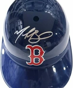Sports-Autographs Mookie Betts Boston Red Sox Signed Autographed Rawlings Full Size Souvenir Replica Batting Helmet PAAS COA