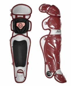 All-Star Adult System 7 Pro Leg Guards -Baseball Helmets and Caps Shop AllStarSystem7LG30WPROMaroonLegGuards.1 08451.1596051239