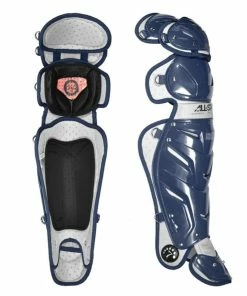 All-Star Adult System 7 Pro Leg Guards -Baseball Helmets and Caps Shop AllStarSystem7LG30WPRONavyLegGuards.1 12321.1596051239