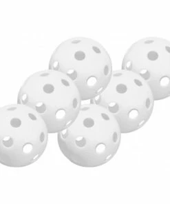 Easton 9" Plastic Training Balls - 6 Pack -Baseball Helmets and Caps Shop EastonPlasticTrainingBalls9White 63478.1595521231