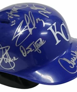 Sports-Autographs Kansas City Royals 2016 Team Signed Autographed Mini Batting Helmet Authenticated Ink COA Perez Merrifield -Baseball Helmets and Caps Shop IMG 0317 ba528f71 9b3a 4079 9480 79552904c250 1024x1024