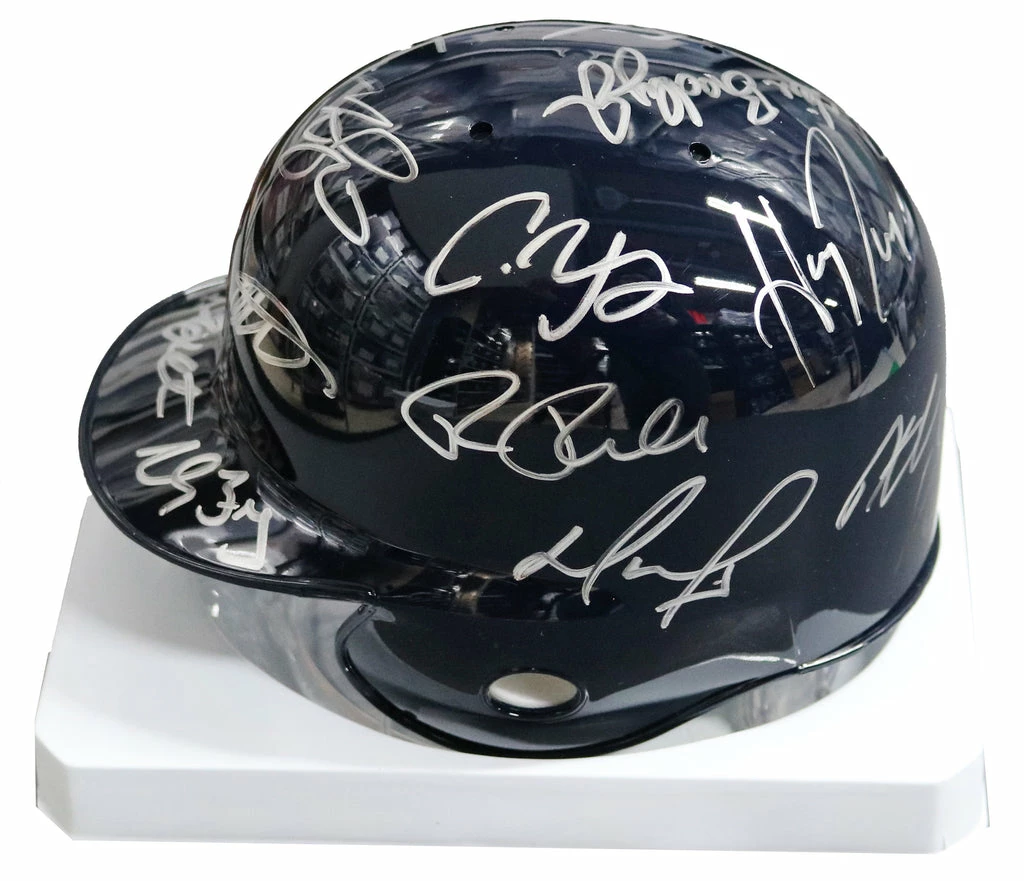 Sports-Autographs Boston Red Sox 2016 Team Signed Autographed Mini Batting Helmet Authenticated Ink COA Ortiz Betts Pedroia Price 5 Sports-Autographs Boston Red Sox 2016 Team Signed Autographed Mini Batting Helmet Authenticated Ink COA Ortiz Betts Pedroia Price - Image 3