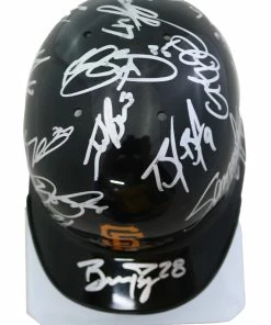 Sports-Autographs San Francisco Giants 2016 Team Signed Autographed Mini Batting Helmet Authenticated Ink COA Posey Bumgarner -Baseball Helmets and Caps Shop IMG 1720 1024x1024