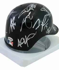 Sports-Autographs Pittsburgh Pirates 2016 Team Signed Autographed Mini Batting Helmet Authenticated Ink COA - Andrew McCutchen -Baseball Helmets and Caps Shop IMG 1891 1024x1024