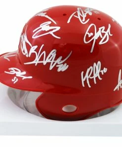 Sports-Autographs St. Louis Cardinals 2016 Team Signed Autographed Mini Batting Helmet Authenticated Ink COA -Baseball Helmets and Caps Shop IMG 1957 1024x1024