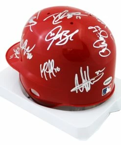 Sports-Autographs St. Louis Cardinals 2016 Team Signed Autographed Mini Batting Helmet Authenticated Ink COA -Baseball Helmets and Caps Shop IMG 1959 1024x1024