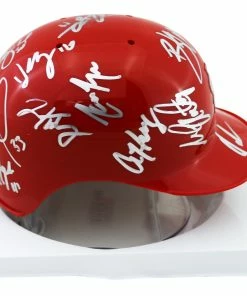 Sports-Autographs St. Louis Cardinals 2016 Team Signed Autographed Mini Batting Helmet Authenticated Ink COA -Baseball Helmets and Caps Shop IMG 1963 1024x1024