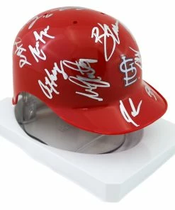 Sports-Autographs St. Louis Cardinals 2016 Team Signed Autographed Mini Batting Helmet Authenticated Ink COA -Baseball Helmets and Caps Shop IMG 1964 1024x1024