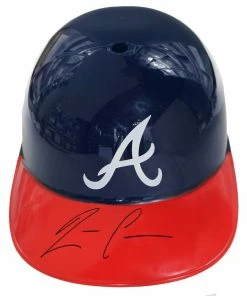 Sports-Autographs Ronald Acuna Jr. Atlanta Braves Signed Autographed Full Size Souvenir Baseball Batting Helmet Heritage Authentication COA