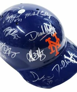 Sports-Autographs New York Mets 2015 World Series Team Signed Autographed MLB Replica Full Size Batting Helmet Authenicated Ink COA -Baseball Helmets and Caps Shop IMG 8744 e4963e6c 2984 4ee2 ace1 12fe12762ca3 1024x1024