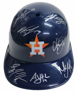Sports-Autographs Houston Astros 2015 Team Autographed Signed Souvenir Full Size Batting Helmet Authenticated Ink COA