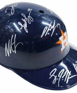 Sports-Autographs Houston Astros 2015 Team Autographed Signed Souvenir Full Size Batting Helmet Authenticated Ink COA -Baseball Helmets and Caps Shop IMG 8856 1024x1024