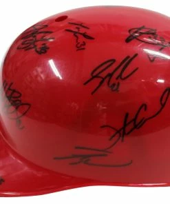 Sports-Autographs St. Louis Cardinals 2015 Team Autographed Signed Souvenir Full Size Batting Helmet Authenticated Ink COA -Baseball Helmets and Caps Shop IMG 8861 ff158021 4b64 4274 a00c 306b07eaff3d 1024x1024
