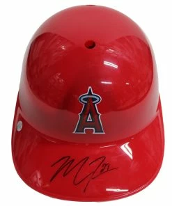 Sports-Autographs Mike Trout Los Angeles Angels Signed Autographed Full Size Souvenir Baseball Batting Helmet PAAS COA