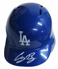 Sports-Autographs Cody Bellinger Los Angeles Dodgers Signed Autographed Mini Batting Helmet Global COA
