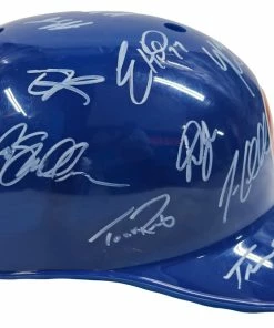 Sports-Autographs Chicago Cubs 2015 Team Signed Autographed Souvenir Full Size Batting Helmet Authenticated Ink COA Bryant Rizzo -Baseball Helmets and Caps Shop IMG 9317 66271186 3c33 4785 b71e 72c9e7df6ca3 1024x1024