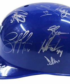 Sports-Autographs Kansas City Royals 2015 World Series Champions Team Signed Autographed Souvenir Full Size Batting Helmet Authenticated Ink COA -Baseball Helmets and Caps Shop IMG 9323 6be99e54 1271 40fd 8248 28c5370b79c9 1024x1024