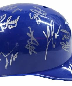 Sports-Autographs Kansas City Royals 2015 World Series Champions Team Signed Autographed Souvenir Full Size Batting Helmet Authenticated Ink COA -Baseball Helmets and Caps Shop IMG 9326 c5b4e3ec f466 45a7 a93c c520d192599f 1024x1024