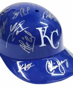 Sports-Autographs Kansas City Royals 2015 World Series Champions Team Signed Autographed Souvenir Full Size Batting Helmet Authenticated Ink COA -Baseball Helmets and Caps Shop IMG 9327 e255b514 756d 40cb ab87 d88d5df2dbd7 1024x1024