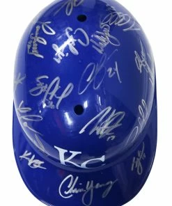 Sports-Autographs Kansas City Royals 2015 World Series Champions Team Signed Autographed Souvenir Full Size Batting Helmet Authenticated Ink COA -Baseball Helmets and Caps Shop IMG 9328 8b8ebbdb ebbf 4e2c 9b7e 6fb4c5808ca4 1024x1024