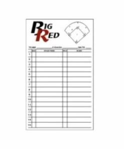 Big Red Scorebooks Baseball/Softball Line Up Cards