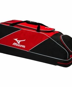 Mizuno Classic Team Wheeled Bag -Baseball Helmets and Caps Shop Mizuno360235ClassicWheeledBagRed 68743.1596123465