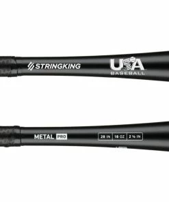Clearance – StringKing Metal PRO (-10) USA Baseball Bat: SKUSMP10 -Baseball Helmets and Caps Shop StringKing Baseball Metal Pro USABat Bat 28 Inch Close Up base 2x 800x