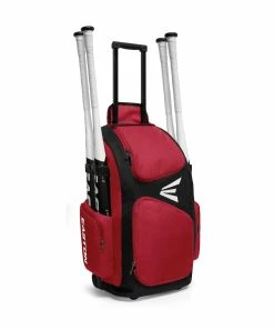 Easton Traveler Stand-Up Wheeled Bag -Baseball Helmets and Caps Shop TRAVELERSTANDUP RED 73376.1596122603