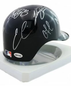 Sports-Autographs Houston Astros 2015 Team Signed Autographed Mini Batting Helmet Authenticated Ink COA -Baseball Helmets and Caps Shop astros15miniai1d 1024x1024