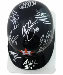 Sports-Autographs Houston Astros 2015 Team Signed Autographed Mini Batting Helmet Authenticated Ink COA -Baseball Helmets and Caps Shop astros15miniai1f 1024x1024