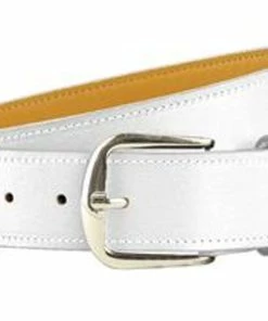 Champro Leather Belt -Baseball Helmets and Caps Shop champro adult leather baseball belts White 37679.1595092929