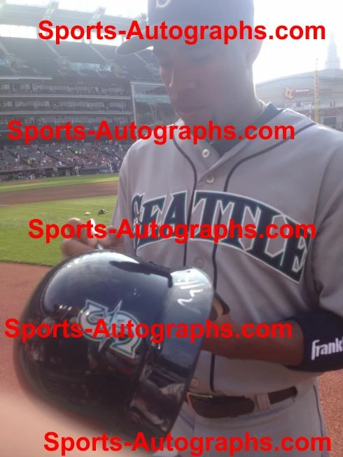 Sports-Autographs Seattle Mariners 2014 Signed Autographed MLB Replica Batting Helmet - Kyle Seager 9 Sports-Autographs Seattle Mariners 2014 Signed Autographed MLB Replica Batting Helmet - Kyle Seager - Image 7