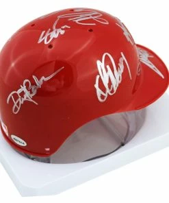 Sports-Autographs Cincinnati Reds 2013 Team Signed Autographed Mini Batting Helmet Authenticated Ink COA Votto Chapman -Baseball Helmets and Caps Shop reds13miniai1e 1024x1024