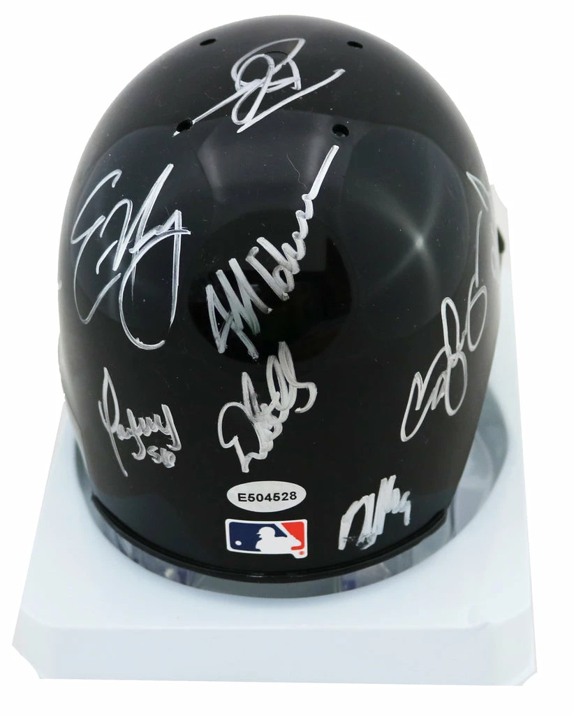 Sports-Autographs Colorado Rockies 2013-16 Team Signed Autographed Mini Batting Helmet Authenticated Ink COA Arenado 6 Sports-Autographs Colorado Rockies 2013-16 Team Signed Autographed Mini Batting Helmet Authenticated Ink COA Arenado - Image 4