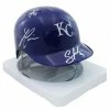 Sports-Autographs Kansas City Royals 2015 World Series Champions Team Signed Autographed Mini Batting Helmet Authenticated Ink COA Perez Hosmer Cain -Baseball Helmets and Caps Shop royals15minihelmetai4a 1024x1024